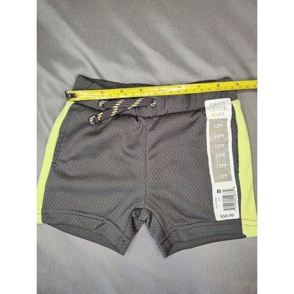 Boys Toddler Falls Creek Athletic Shorts Gray Yellow - Picture 5 of 10